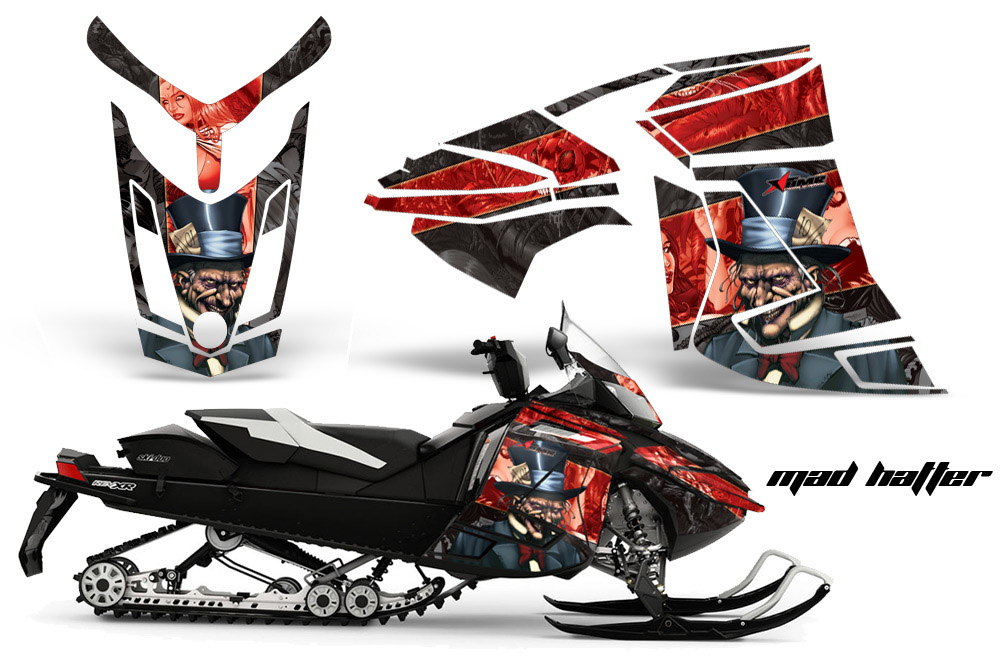 Skidoo Rev XR Graphics Kit Wrap Decal Mad Hatter K R